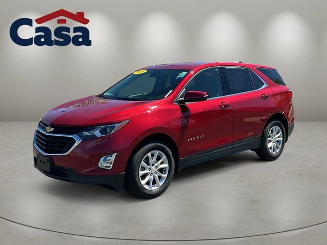 2019 Chevrolet Equinox LT in Cajun Red Tintcoat — front three-quarter view
