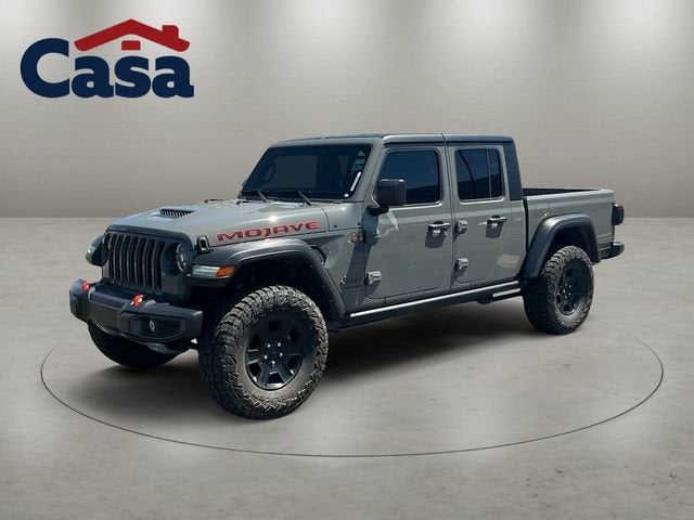 2023 Jeep Gladiator Mojave 4x4 in Gray — front three-quarter view