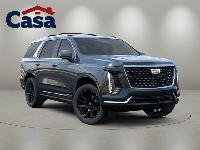 2026 Cadillac Escalade Luxury in Aegean Stone — front three-quarter view