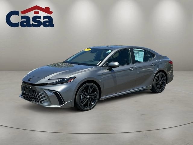 2025 Toyota Camry XSE in Gray — front three-quarter view